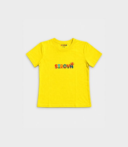 Bright Yellow Graphic T-Shirt