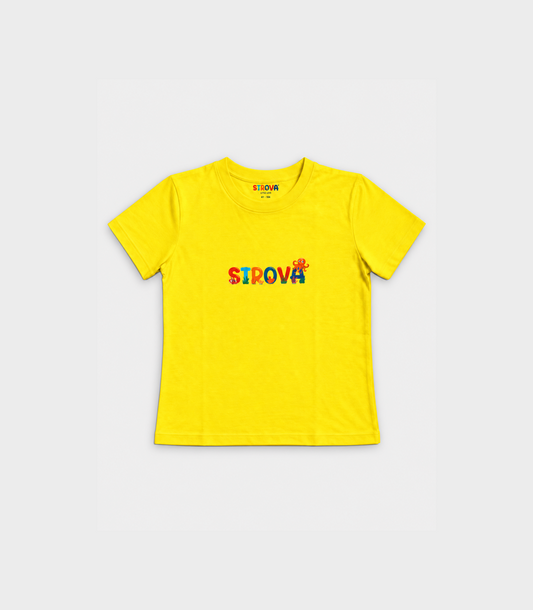 Bright Yellow Graphic T-Shirt