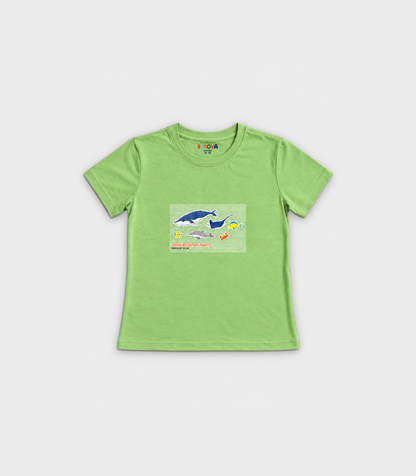 Leaf Green Graphic T-shirt