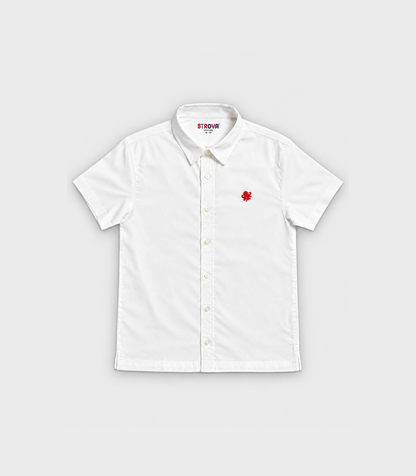 Moon White Solid Shirt