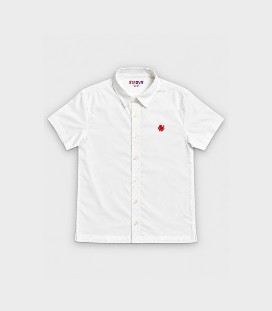 Moon White Solid Shirt