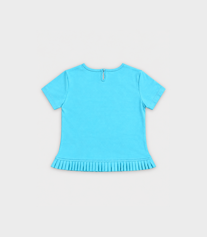 Teal Blue Frill T-Shirt