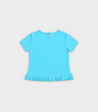 Teal Blue Frill T-Shirt