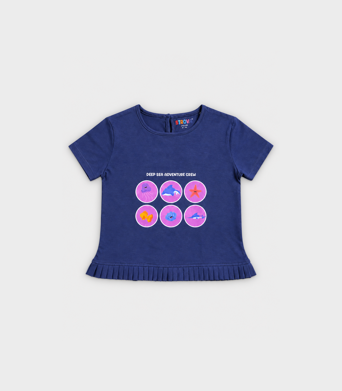 Marine Navy Frill T-Shirt