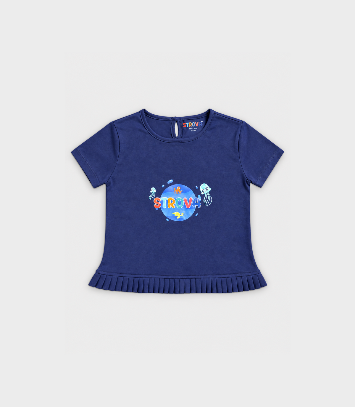 Marine Navy Frill T-Shirt